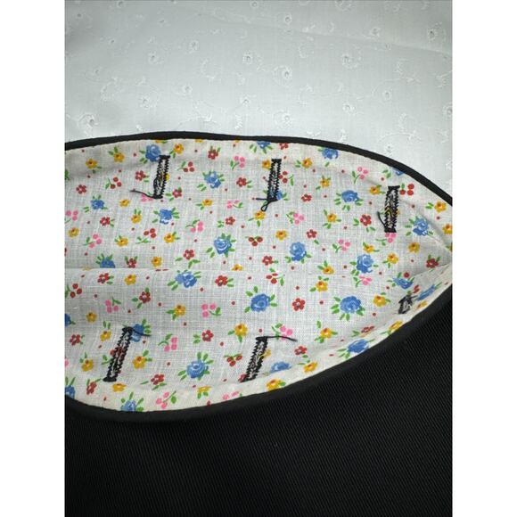 Vintage Bermuda Bag Wood Handle Clutch 4 Interchangeable Covers - Picture 6 of 9